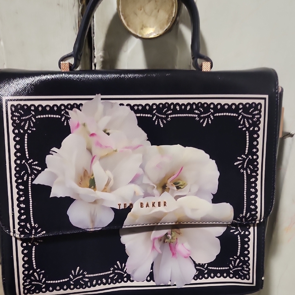 Ted Baker Blue and White Hand Bag